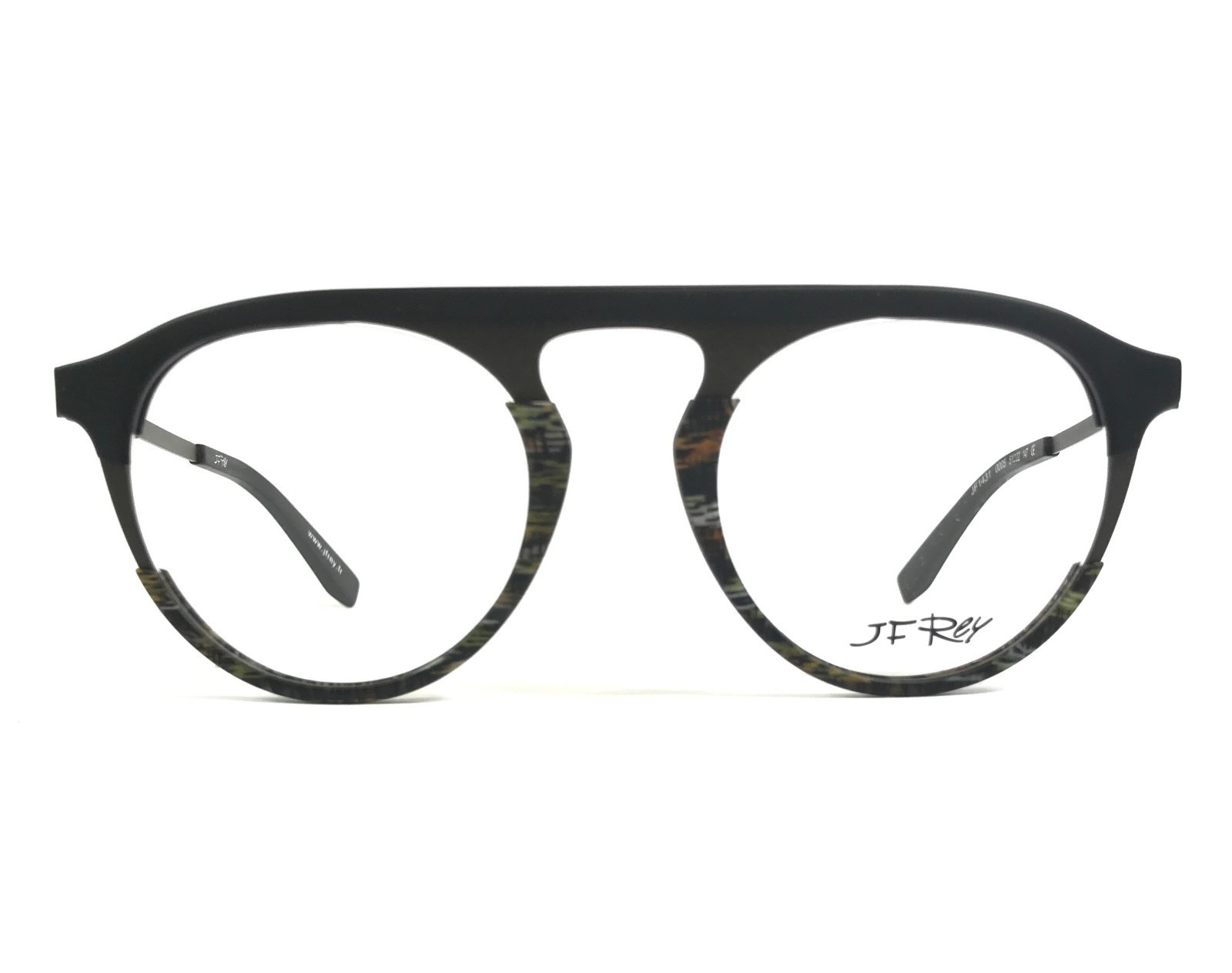 JF Rey Eyeglasses Frames JF1431 0005 Black Gray Round Full Rim 51-22-147 59390₽