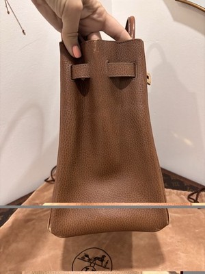 Authentic HERMES Birkin HAC Haut à Courroies 32 brown courchevel
