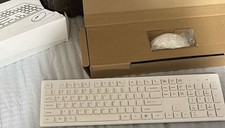 White Wireless USB Keyboard and Mouse Combo