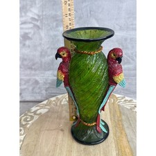 绿色圆形玻璃花瓶| eBay