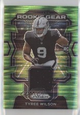 2023 Panini Prizm Rookie Gear Neon Green Pulsar Prizm Tyree Wilson #RG-TW 0gx2