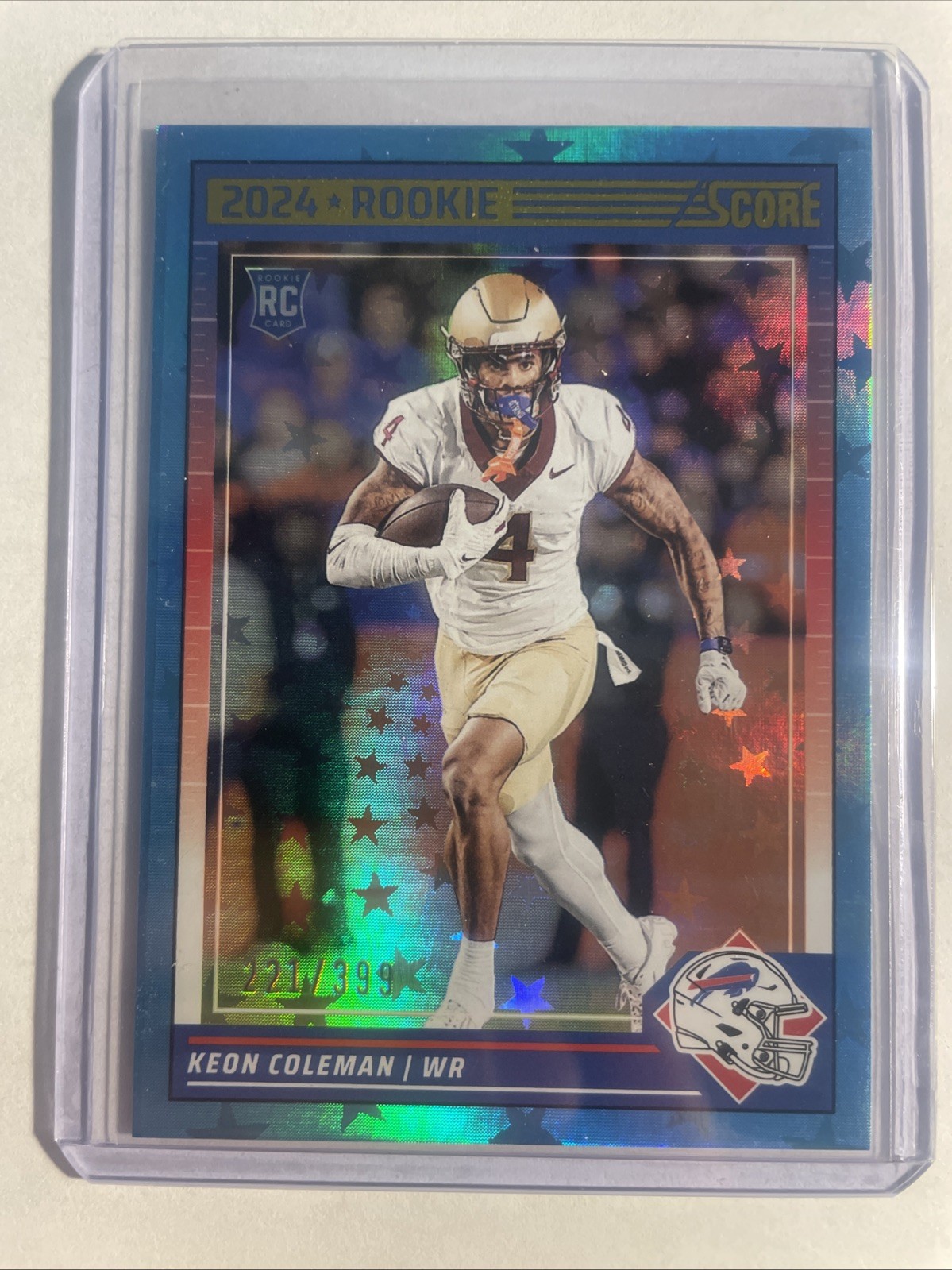 2024 Score - Rookies Stars #337 Keon Coleman /399 (RC)
