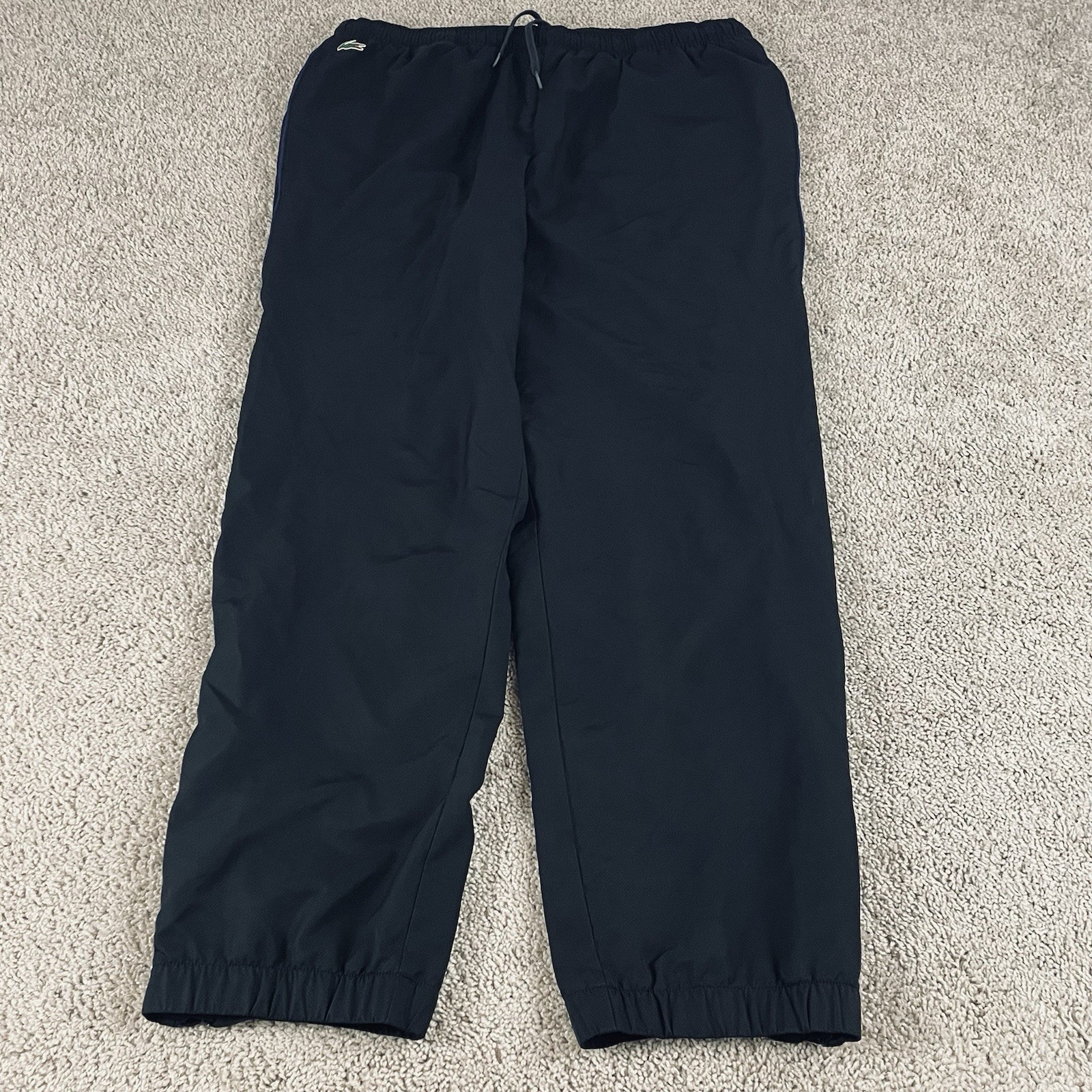 Lacoste Sport Track Pants Mens XXL 7 Black Lined Tracksuit Bottoms F302 thumbnail 2