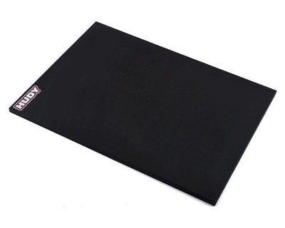 Hudy 1/10 & 1/12 On-Road Flat Set-Up Board (Lightweight) (Black) [HUD108305]