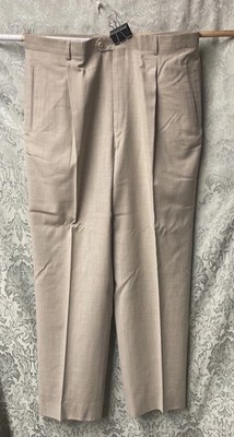 Pal Zileri,  Loro Piana&co Trousers Size W36L32 Beige  Wool Dress Pants Italy