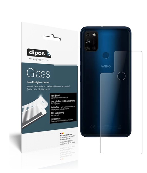 2X Schutzfolie FüR Wiko View5 Plus RüCkseite Matt - Anti-Shock 9H Folie Glass-image