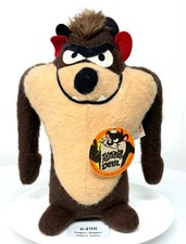 Vintage Looney Tunes 12" Tasmanian Devil Stuffed Animal Plush Mighty Star 1971