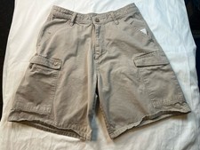 Polo Jeans Co Ralph Lauren Y2K Cargo Shorts Mens 32 Beige Khaki Cotton