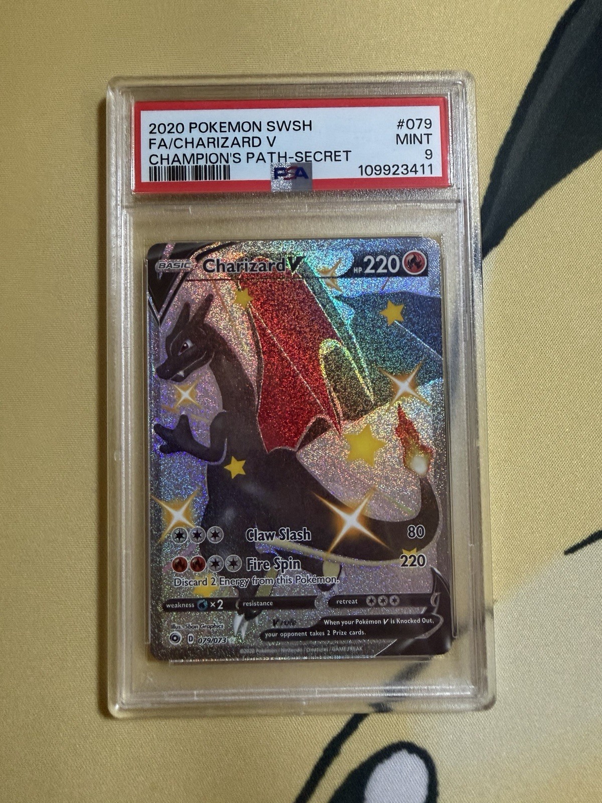 2020 Pokemon SWSH FA/CHARIZARD V CHAMPIONS PATH SECRET