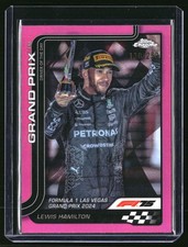 2025 Topps Chrome Formula 1 F1 Lewis Hamilton Pink Refractor 130/250 #143
