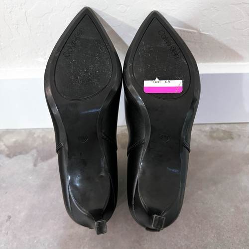 Calvin Klein Samara 3 Pointed Toe Stiletto Heels Boots Quiet Luxury Black sz 6.5 - Picture 11 of 13