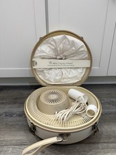 Vtg General Electric Deluxe Hair Dryer w/ Bonnet and Carrying Case Tested Works 