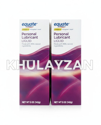 2 Pack Equate Water Based Personal Lubricant Liquid 5 Oz (142 g) Each Fast Ship