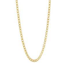 Men Women's 18K Yellow Gold Filled 20inch 3mm Wide Curb Link Chain Necklace F70G