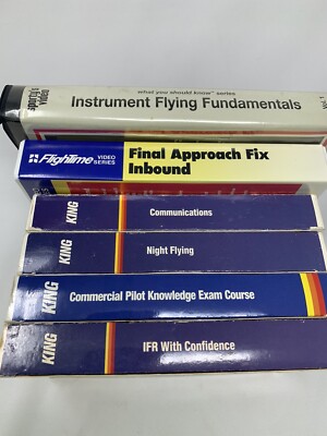 King Schools Sportys Jeppesen Aviation Videos VHS 7 Total