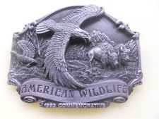 VINTAGE 1993 American Wildlife Commemorative Belt Buck