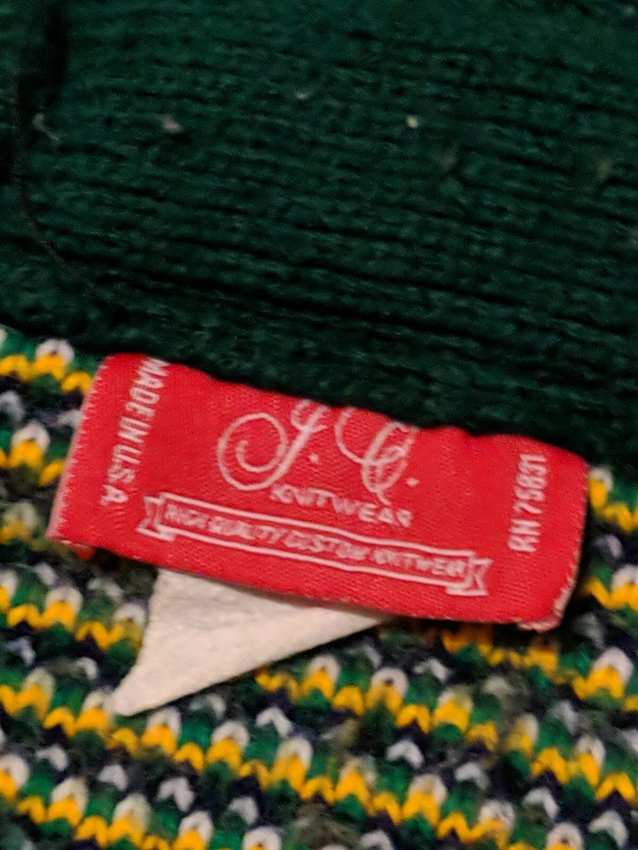  Manta de Colección J.C. Prendas de Punto Notre Dame Lucha Irlandesa Borde con Flecos 5'x 5' Foto 4 de 4