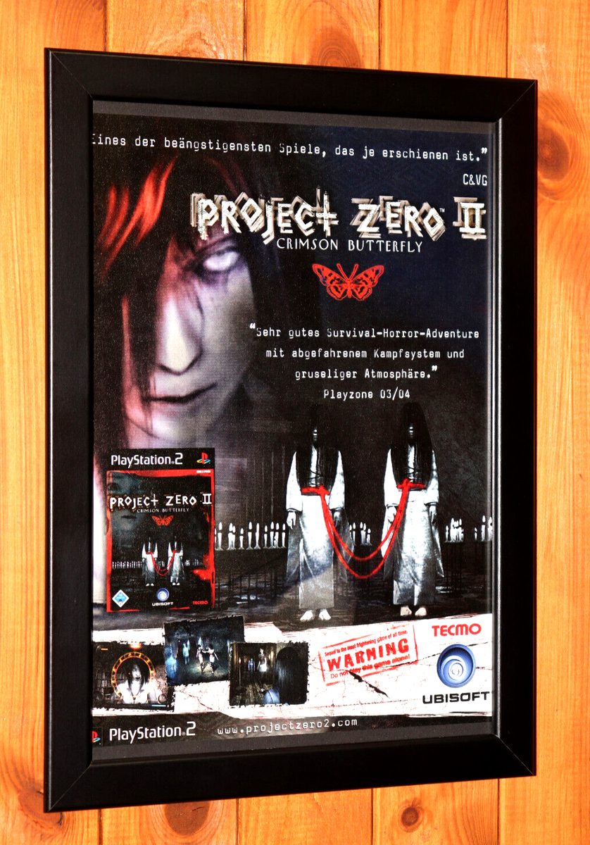 零 紅い蝶 FATAL FRAME 2 店頭用 販促 ゲーム ポスター Project