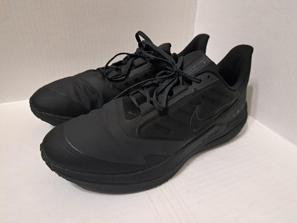 Nike Air Winflo 9 Shield Mens Size 12 Black DM1106-007 | eBay