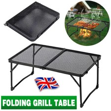 Portable Folding Table Camping Grill Table with Mesh for Outdoor Picnic BBQ NEW