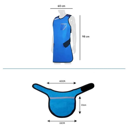 Delantal de plomo dental Waldent y collar protector tiroideo (aprobado por BARC) - Imagen 5 de 9