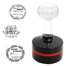 Thank you stamp Custom stamps Self Inking handmade Wedding design LOGO signature