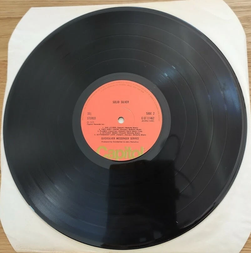 QUICKSILVER Vinyl LP Solid Silver EMI Capitol E-ST 11462 1975 - Image 3 of 4