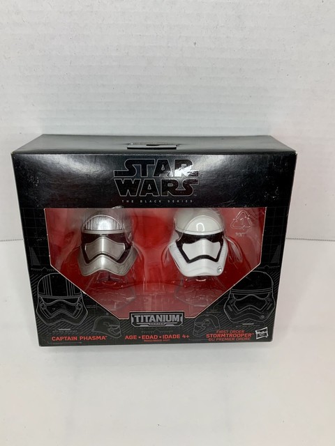 Star Wars The Black Series Titanium Helmets #2 Captain Phasma & Storm Trooper | eBay