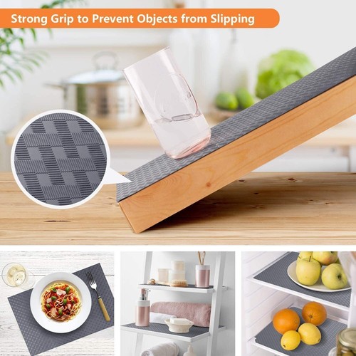 6M Non-Slip Draw Mat Shelf Liner Cabinet Storage Pad Kitchen Cupboard Drawer Mat - Picture 7 of 16