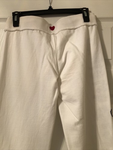 Twisted Heart Sweatsuit, Small Pant, Medium Top, White Sequins - Picture 7 of 8