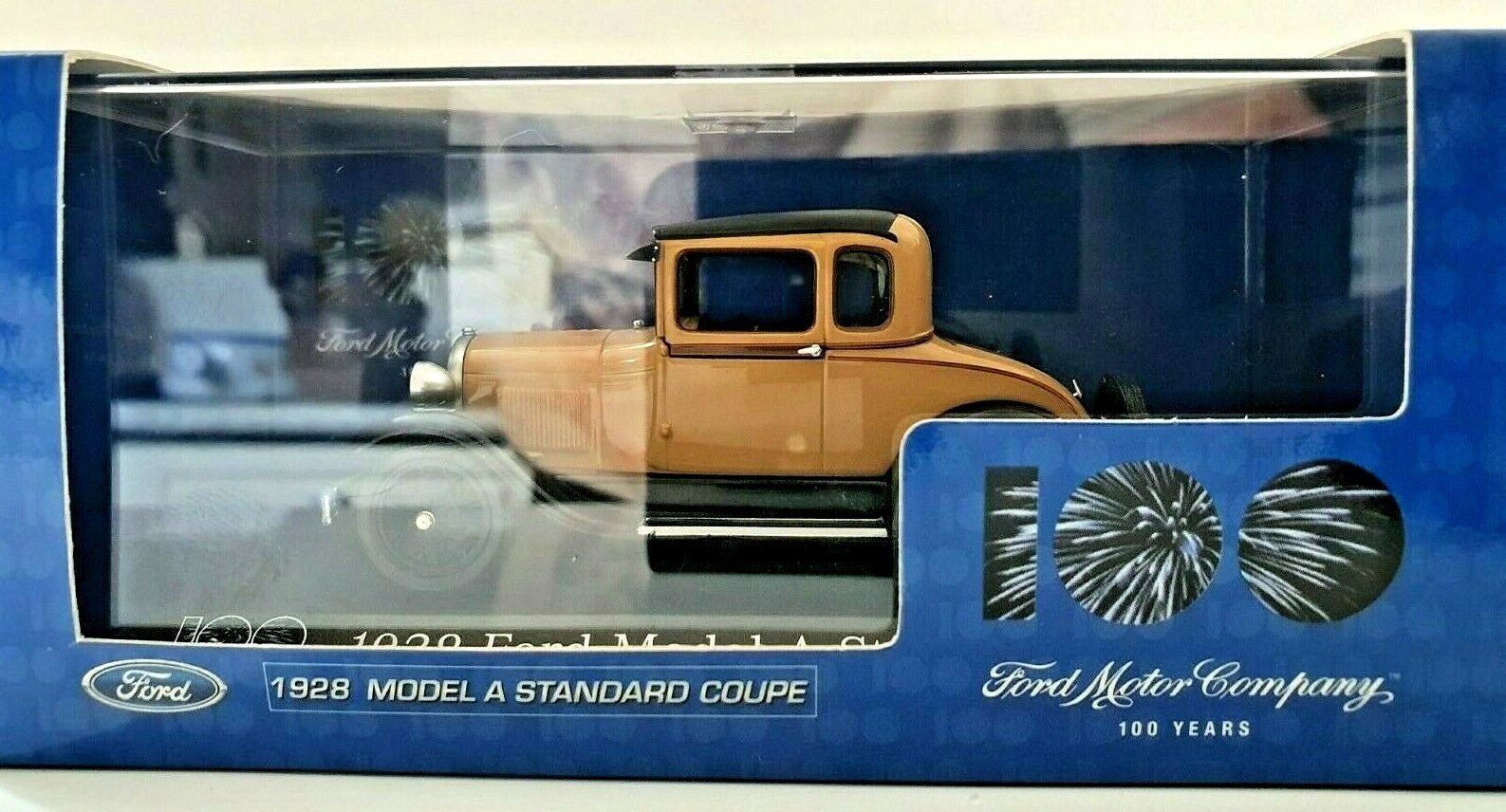 Ford Coupe 1928 miniature 1/43 collection officielle du centenaire en métal noir