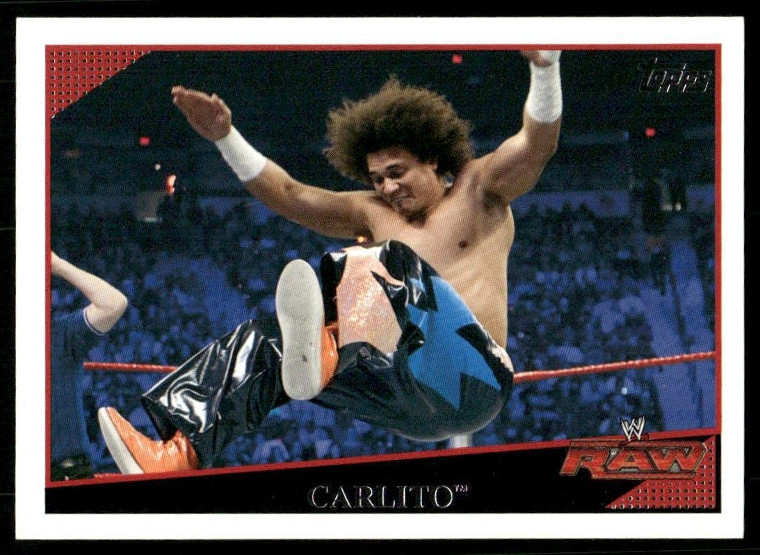 2009 Topps WWE #2 Carlito wrestling card