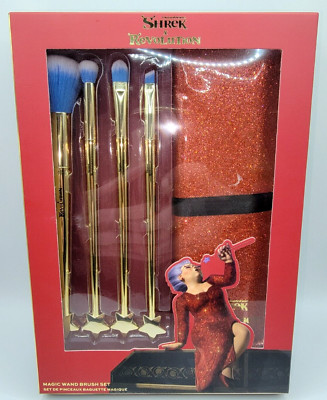 Revolution x Shrek Fairy Godmother Magic Wand Make-Up Brush Set w/ Carry Case