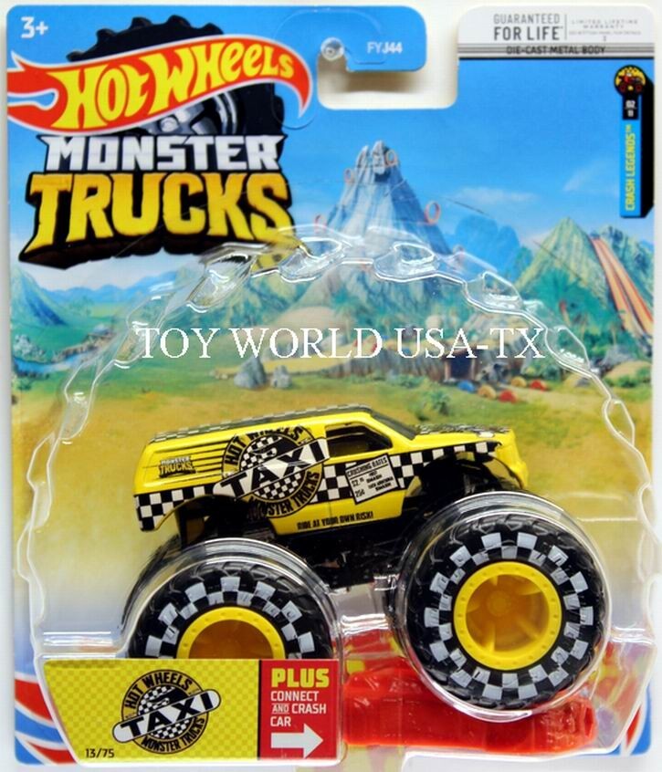2022 Hot Wheels Monster Trucks Crash Legends #13 Taxi