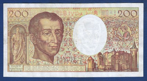 France banknotes, 200 Francs 1992. Banque de France, Original banknotes ! - Picture 2 of 2