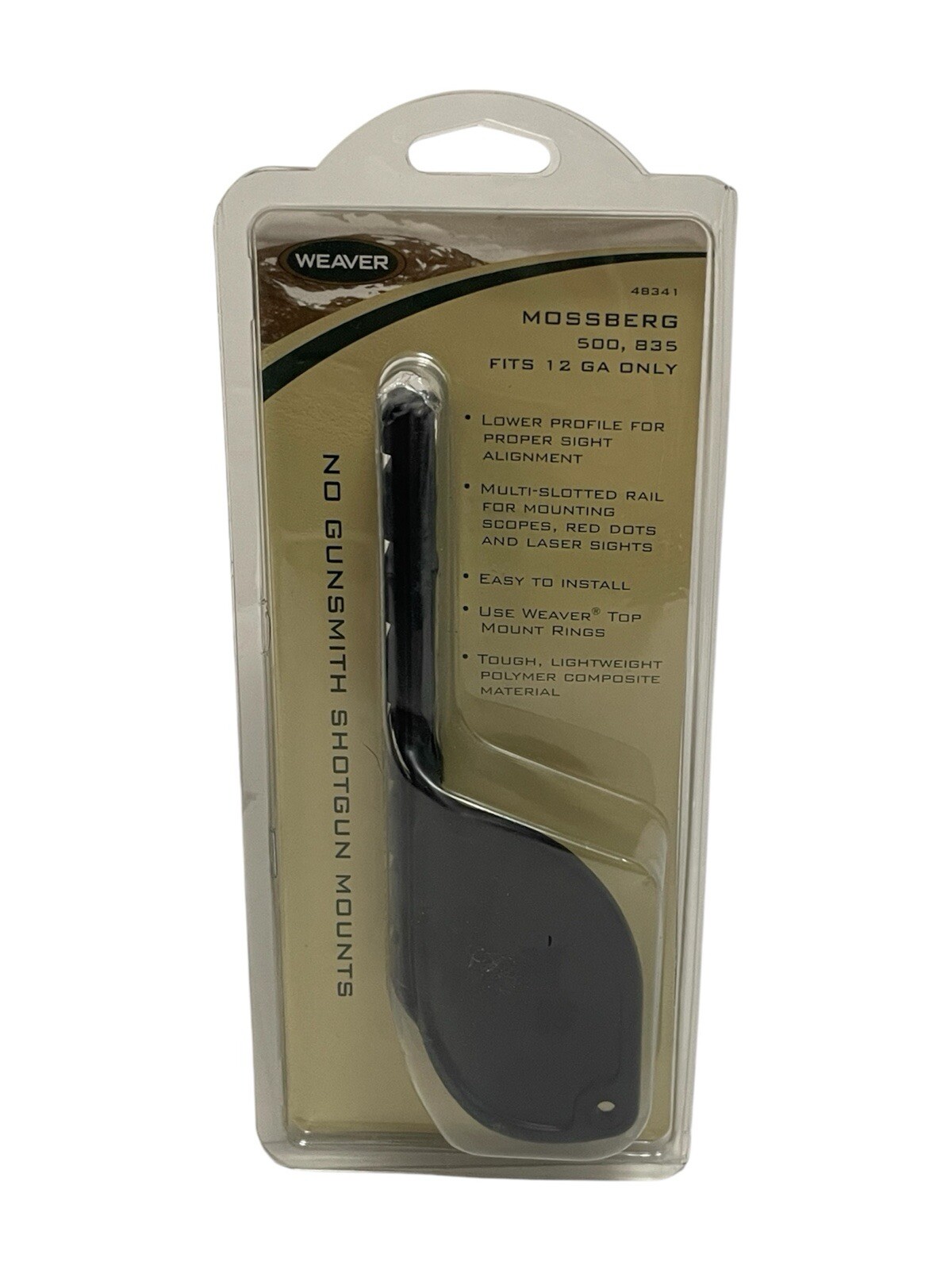 Weaver No Gunsmith Shotgun Mount for Mossberg 500