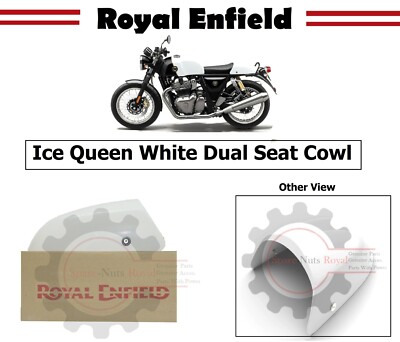Royal Enfield ''Continental GT 650cc'' ''Ice Queen White Dual Seat'' ''Cowl''