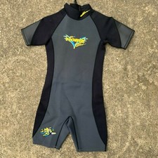 Vintage Surf Beach Ocean Water Wet Suit Wetsuit Body Suit Scuba Jet Ski Youth L