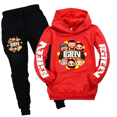 Sportswear Kids Fgteev Clothing Sets Sports Suits Hoodie Sweater+pants Clothes - Picture 29 of 36