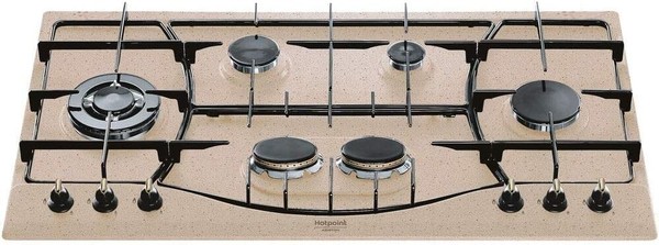 Hotpoint PHN960MSTAVRHA Gas-Kochfeld 6 Flammen 90 Cm Hafer-image
