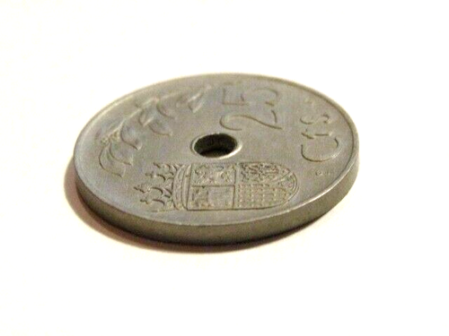 Moneda de 25 céntimos Au España 1937 - Imagen 4 de 5