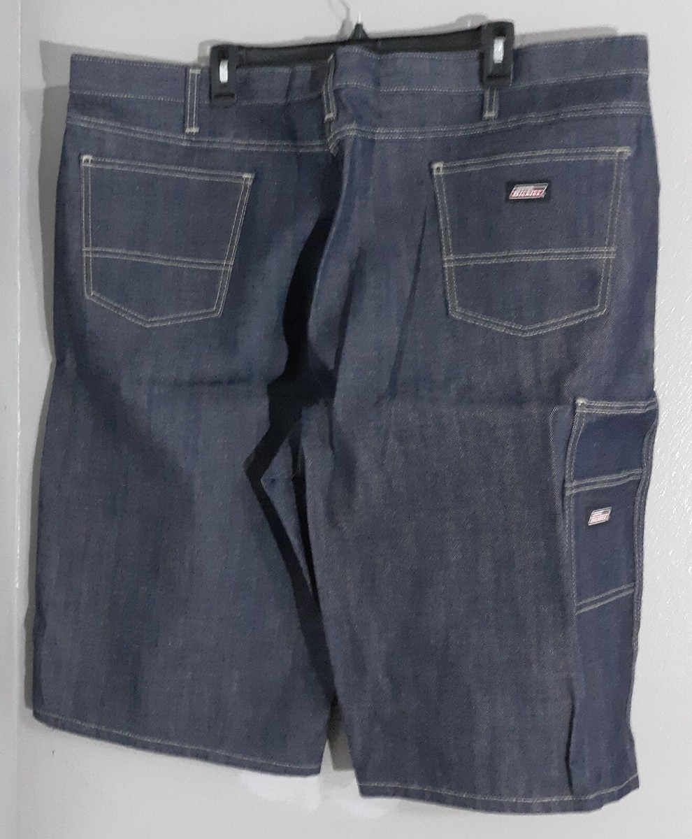 New-MEN'S GENUINE DICKIES DENIM WORK SHORTS.DOUBLE TOOLS