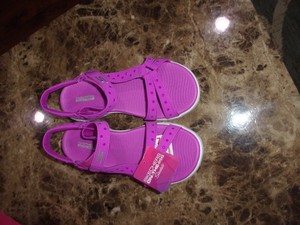 skechers sandals purple