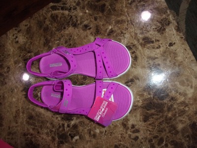 skechers purple sandals