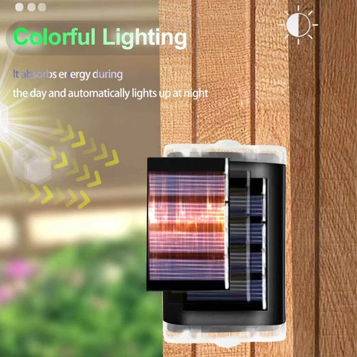 4X LUCES DE PARED LED PARA VALLA DE PUERTA CON ENERGÍA SOLAR SÚPER BRILLANTES LÁMPARA DE JARDÍN EXTERIOR - Imagen 9 de 18