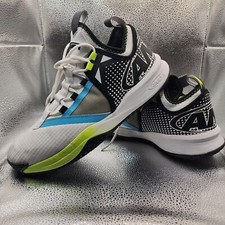 AND1 Charge Mb Mens Basketball Shoes Size 11 White Blue Asphalt AD90114MWV