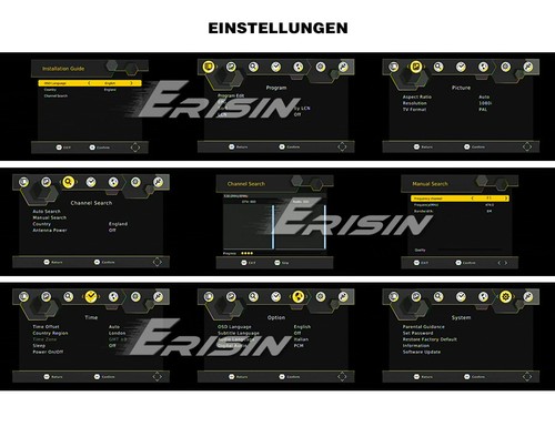 AUTO/KFZ Mobile HD DVB-T2/T Digital TV Empfänger HDMI H.265/264 MPEG-2/4 -ES336 - Bild 8 von 10