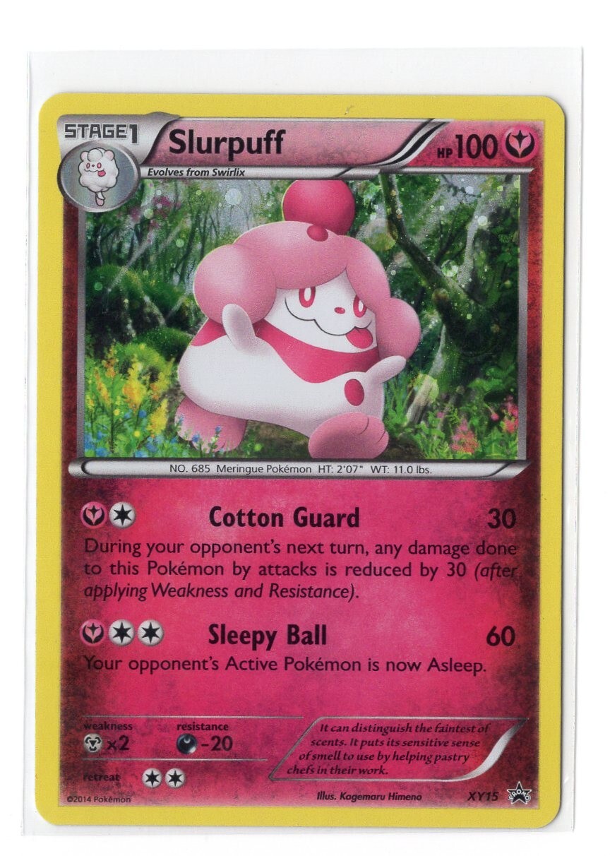 Pokemon Card - 2014 Slurpuff XY15 - Black Star Promo Rare Holo