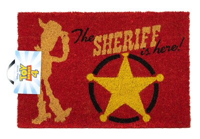 Fußmatte Disney Toy Story The Sheriff Markenfußmatte Kokosfaser Doormat 60x40 cm