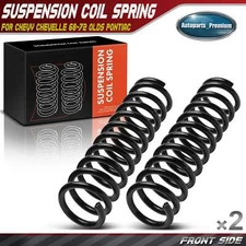 2x Front Coil Springs for Chevy Chevelle 1968-1972 Olds Cutlass F85 Pontiac GTO
